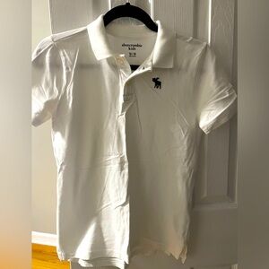 Abercrombie Kids Boy’s Short Sleeve Polo Shirt, White, size 13/14